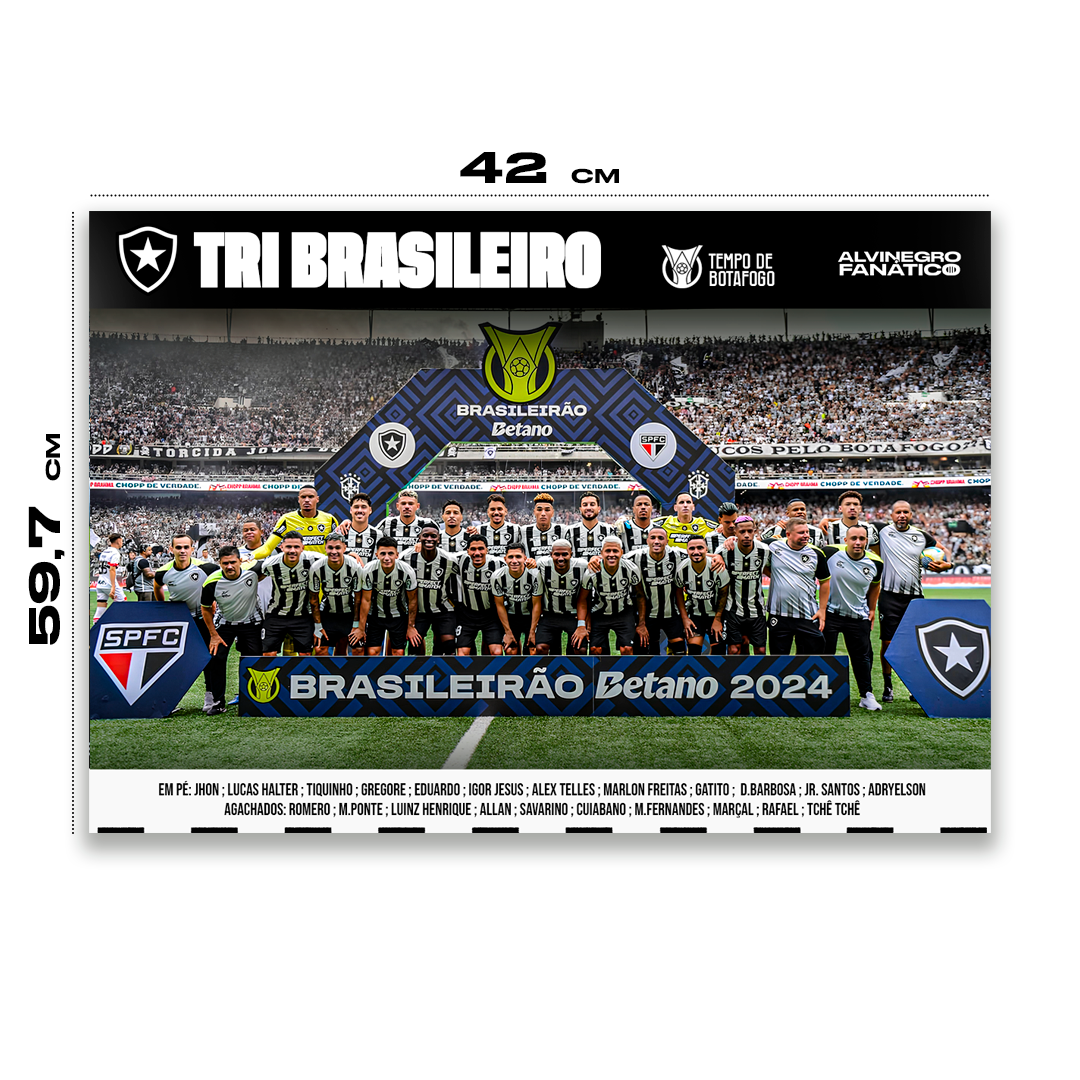 Kit Pôsteres Oficiais - Campeão da Libertadores e do Brasileirão (42cm x 59,4cm)